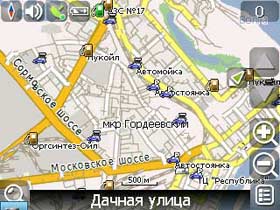 Кусок карты Нижнего Новгорода